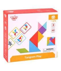 Jucărie din lemn Tangram, 57243